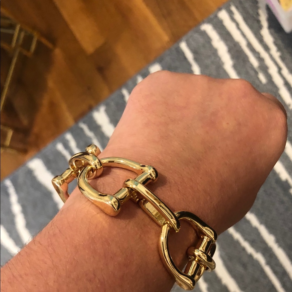 Horsebit fashion Bracelet gold tone LKN